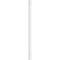 Ekena Millwork Plain PVC Pilaster w/Standard Capital & Base, 7"W x 120"H x 2"P PILP07X120SM01-2 - alternate 3
